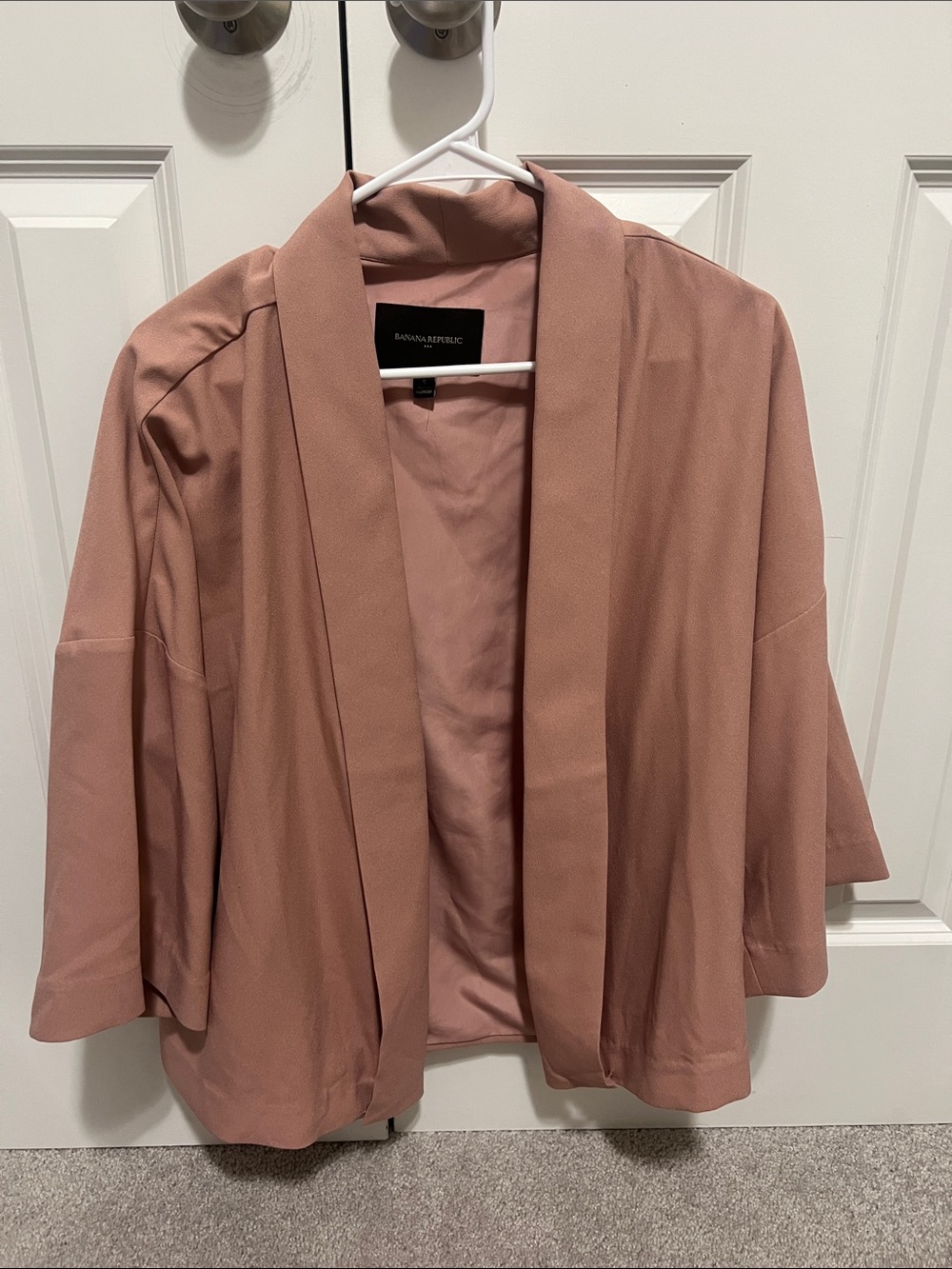Banana Republic Dusty Rose Open-Front Blazer